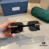 Gucci New Arrival Unisex Sunglasses 🕶️, Classic Metal Single-Bridge Aviator Style