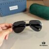 Gucci New Arrival Sunglasses 🕶️ Unisex, Extremely Comfortable Wear, Fashionable Metal Single-Bridge Aviator Style