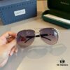 Gucci Women's Oversized 3D Frame Sunglasses, Vintage Style UV Protection Shades