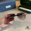 Gucci Women's Oversized 3D Frame Sunglasses, Vintage Style UV Protection Shades