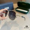 Gucci Heavyweight New Arrival Women's Sunglasses, Large Frame 3D Design for Face Contour Enhancement, Retro and Elegant