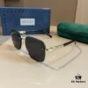 Gucci New Arrival Unisex Sunglasses 🕶️, Classic Metal Single-Bridge Aviator Style
