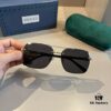 Gucci New Arrival Unisex Sunglasses 🕶️, Classic Metal Single-Bridge Aviator Style