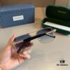 Gucci New Arrival Unisex Sunglasses 🕶️, Fashionable Metal Single-Bridge Aviator Style