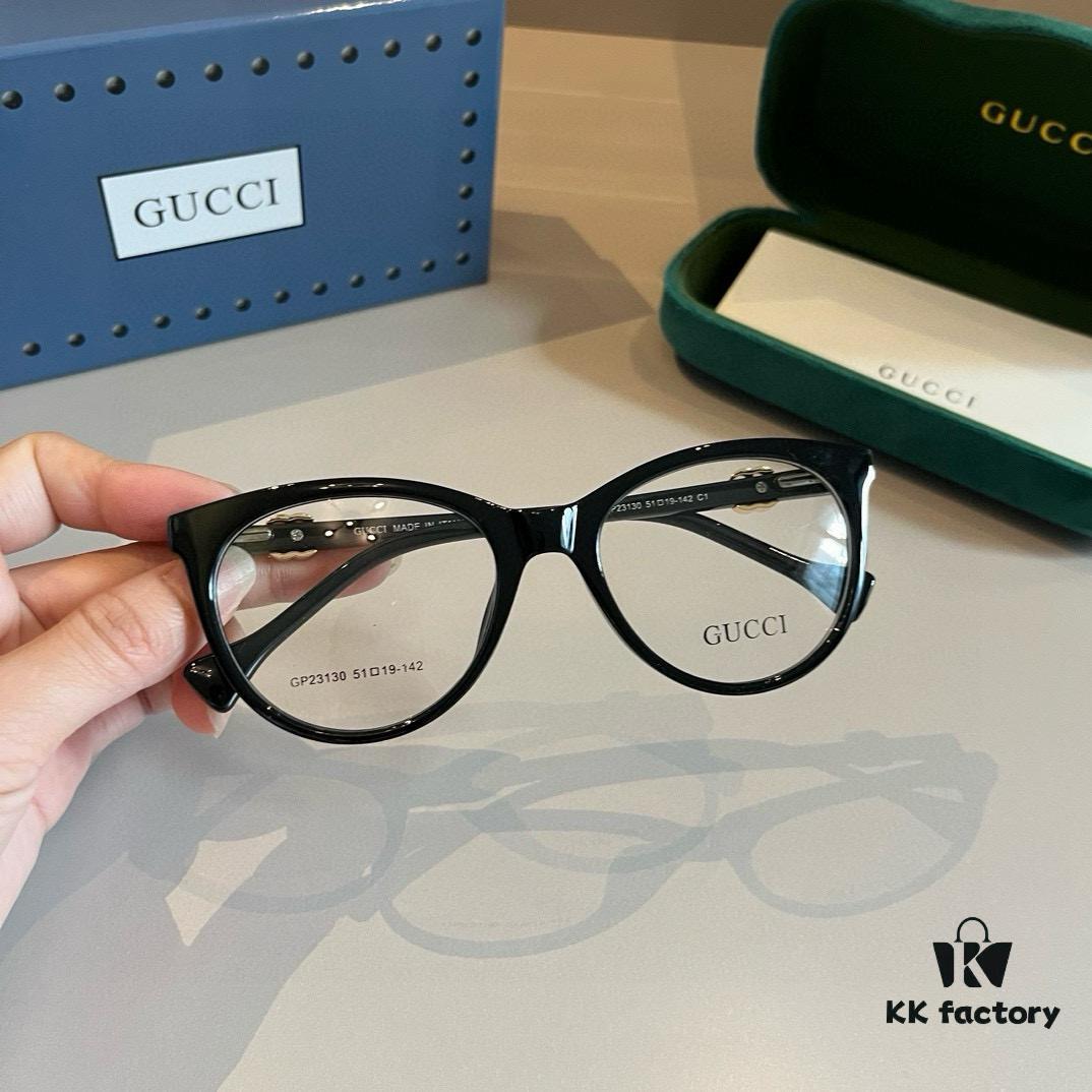 Gucci 2024 Official Spring Collection Optical Glasses, Celebrity-Favorite Large-Frame Sunglasses, Polarized Clear Lens Eyewear