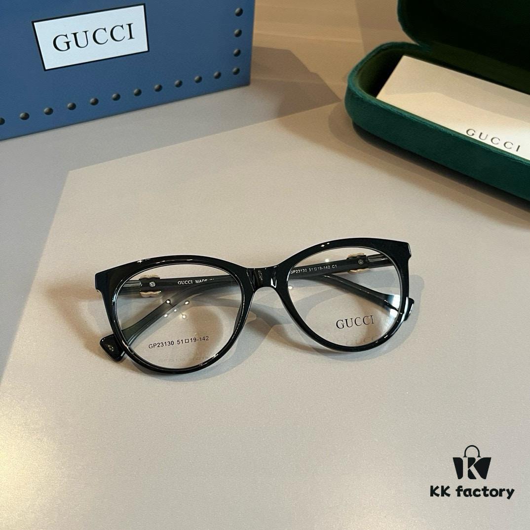 Gucci 2024 Official Spring Collection Optical Glasses, Celebrity-Favorite Large-Frame Sunglasses, Polarized Clear Lens Eyewear