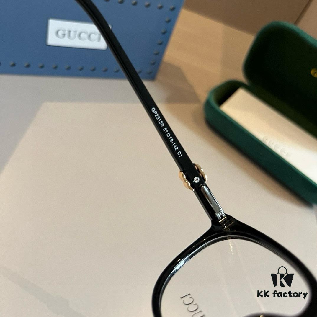 Gucci 2024 Official Spring Collection Optical Glasses, Celebrity-Favorite Large-Frame Sunglasses, Polarized Clear Lens Eyewear