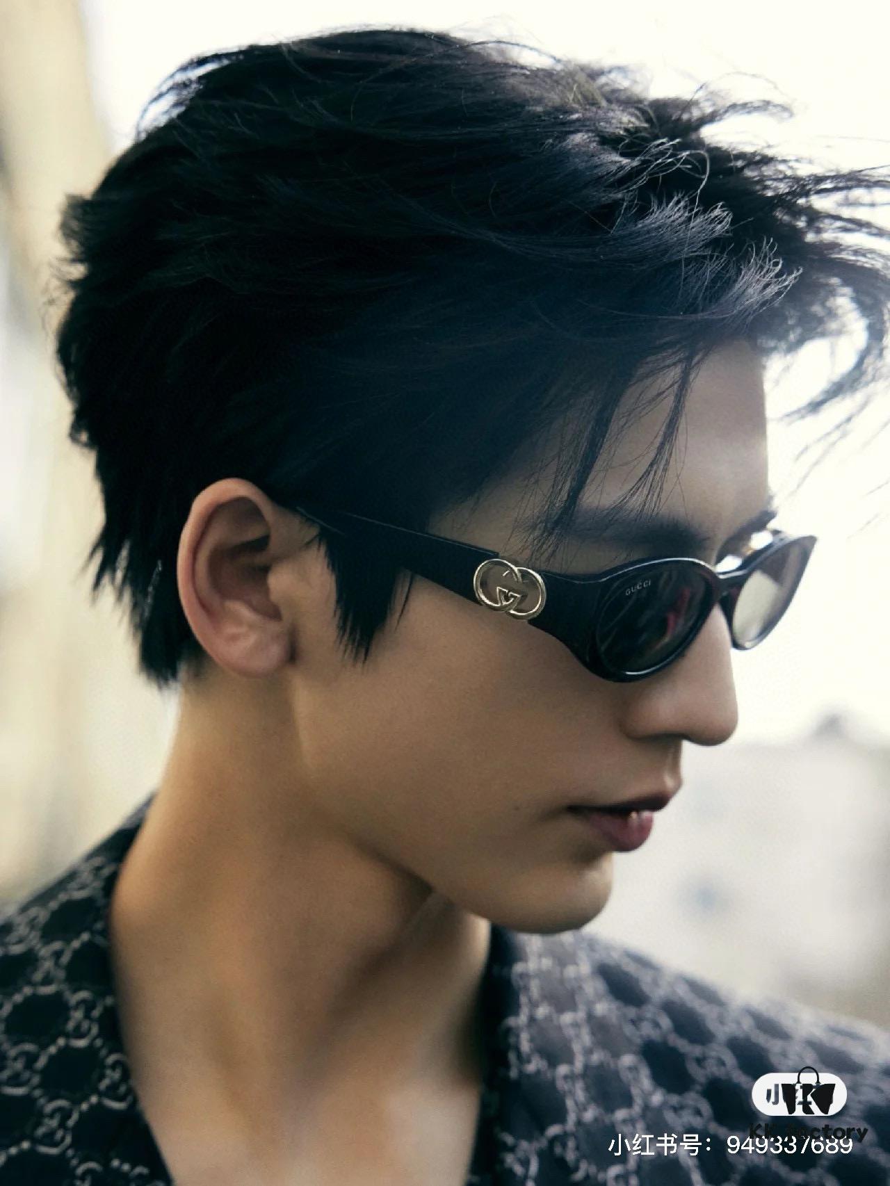 Gucci Sunglasses GG1662SA, Narrow Oval Frame with Elevated Integrated Nose Pad, Asian Fit Design