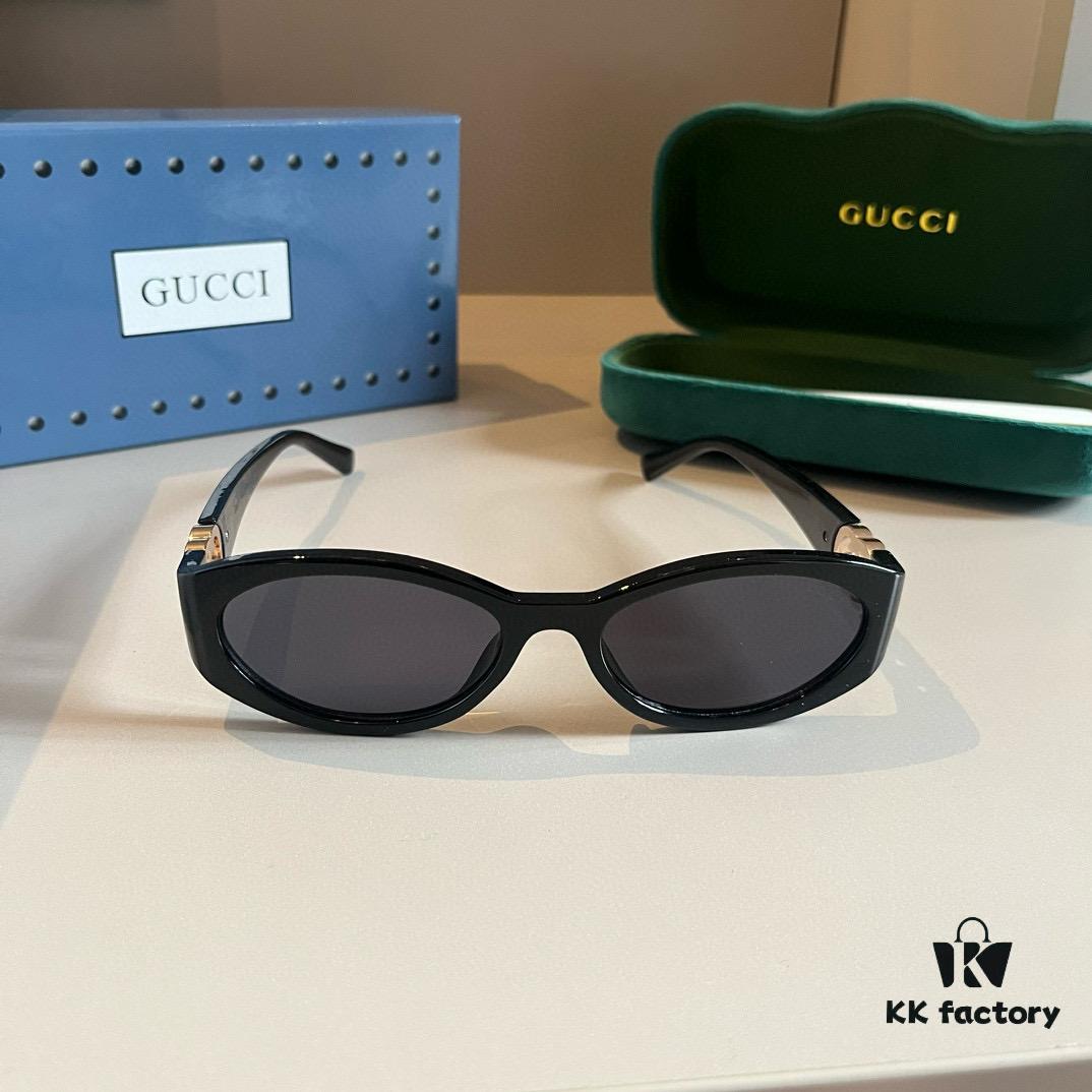 Gucci Sunglasses GG1662SA, Narrow Oval Frame with Elevated Integrated Nose Pad, Asian Fit Design