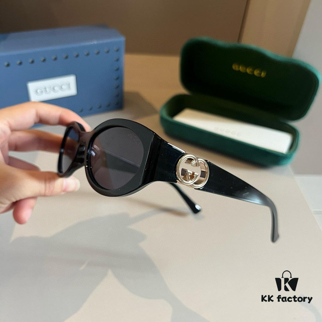 Gucci Sunglasses GG1662SA, Narrow Oval Frame with Elevated Integrated Nose Pad, Asian Fit Design