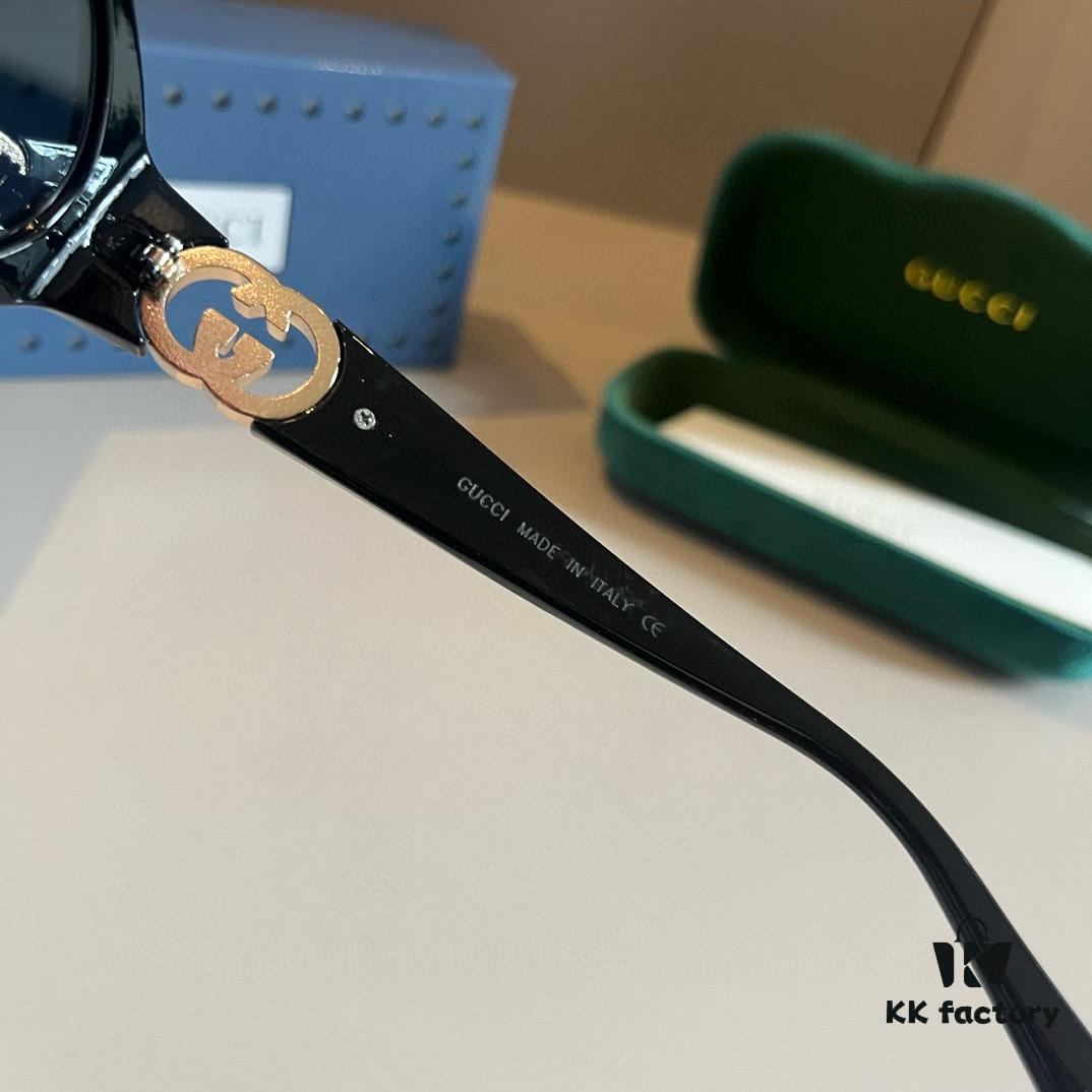 Gucci Sunglasses GG1662SA, Narrow Oval Frame with Elevated Integrated Nose Pad, Asian Fit Design