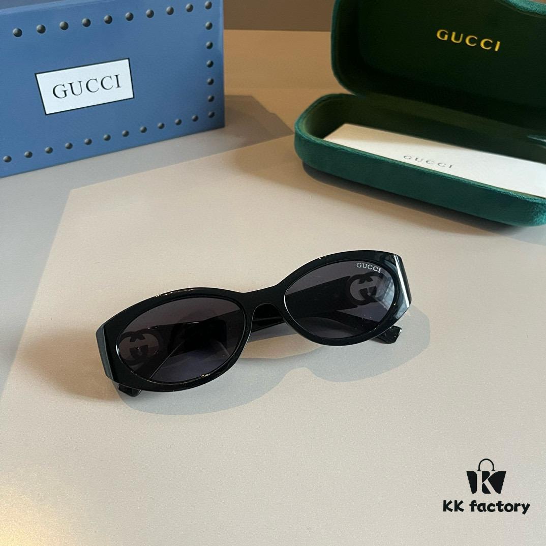 Gucci Sunglasses GG1662SA, Narrow Oval Frame with Elevated Integrated Nose Pad, Asian Fit Design