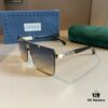 Gucci Masterpiece Polarized Sunglasses, High-End Fashionable Unisex Oversized Slimming Sunglasses, High-Quality Driving Shades