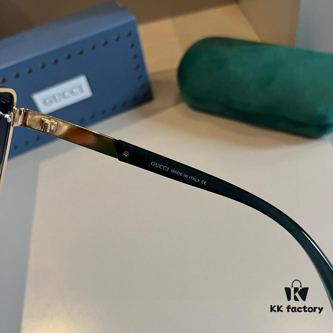 Gucci Masterpiece Polarized Sunglasses, High-End Fashionable Unisex Oversized Slimming Sunglasses, High-Quality Driving Shades