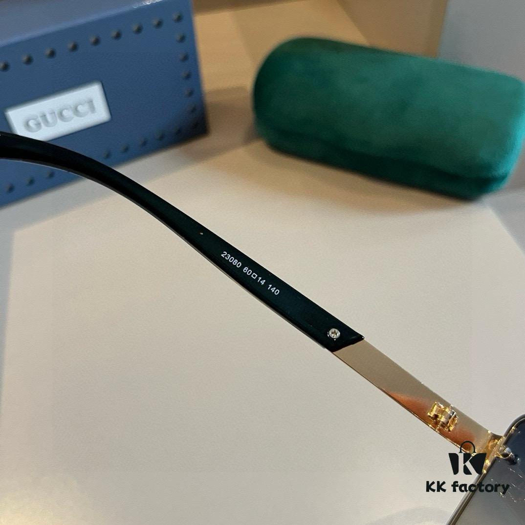 Gucci Masterpiece Polarized Sunglasses, High-End Fashionable Unisex Oversized Slimming Sunglasses, High-Quality Driving Shades