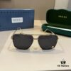 Gucci New Arrival Unisex Sunglasses 🕶️, Classic Metal Single-Bridge Aviator Style