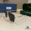Gucci New Arrival Unisex Sunglasses 🕶️, Classic Metal Single-Bridge Aviator Style