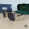 Gucci New Arrival Unisex Sunglasses 🕶️, Fashionable Metal Single-Bridge Aviator Style