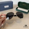 Gucci New Arrival Unisex Sunglasses 🕶️, Classic Metal Single-Bridge Aviator Style