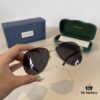 Gucci New Arrival Unisex Sunglasses 🕶️, Classic Metal Single-Bridge Aviator Style