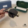 Gucci New Arrival Unisex Sunglasses 🕶️, Classic Metal Single-Bridge Aviator Style