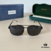 Gucci New Arrival Unisex Sunglasses 🕶️, Fashionable Metal Single-Bridge Aviator Style