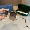 Gucci New Arrival Unisex Sunglasses 🕶️, Fashionable Metal Single-Bridge Aviator Style