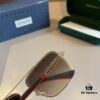 Gucci New Arrival Unisex Sunglasses 🕶️, Fashionable Metal Single-Bridge Aviator Style
