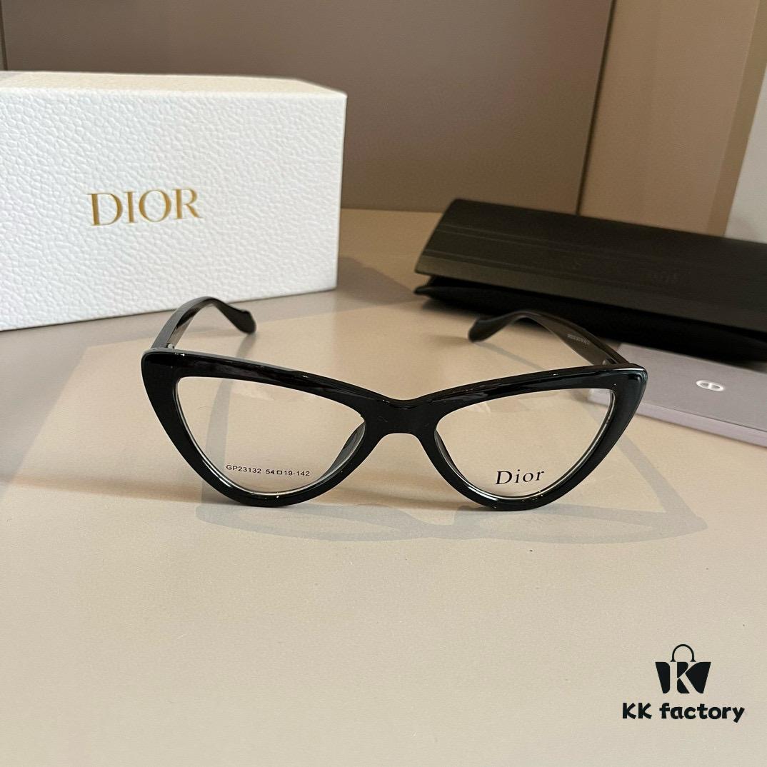 Optical Frame Dior Official Spring Collection New Large-Frame Sunglasses, Popular Polarized Clear Vision Sun Glasses Worn by Many Celebrities