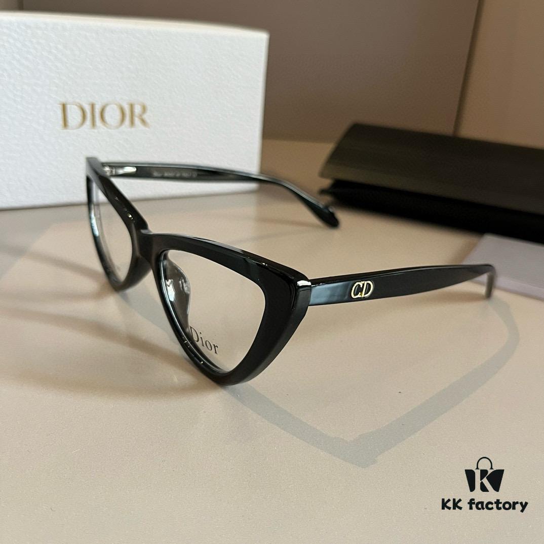 Optical Frame Dior Official Spring Collection New Large-Frame Sunglasses, Popular Polarized Clear Vision Sun Glasses Worn by Many Celebrities