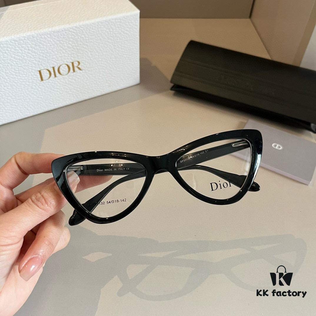 Optical Frame Dior Official Spring Collection New Large-Frame Sunglasses, Popular Polarized Clear Vision Sun Glasses Worn by Many Celebrities