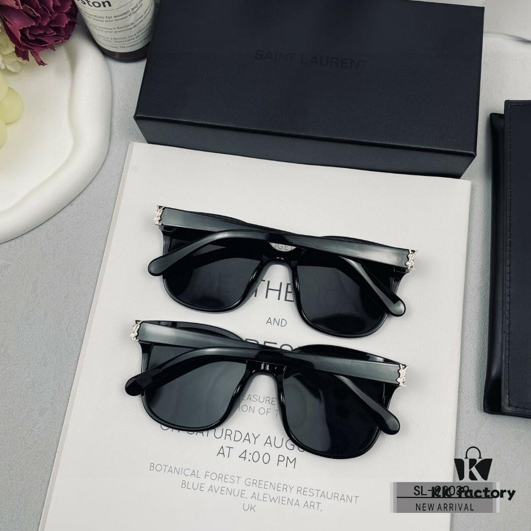 YSL Saint Laurent Sunglasses with Polaroid HD Lenses, TR90 Frame, Lightweight and Comfortable, Size 57-16-148, Stylish UV Protection for Travel and Driving
