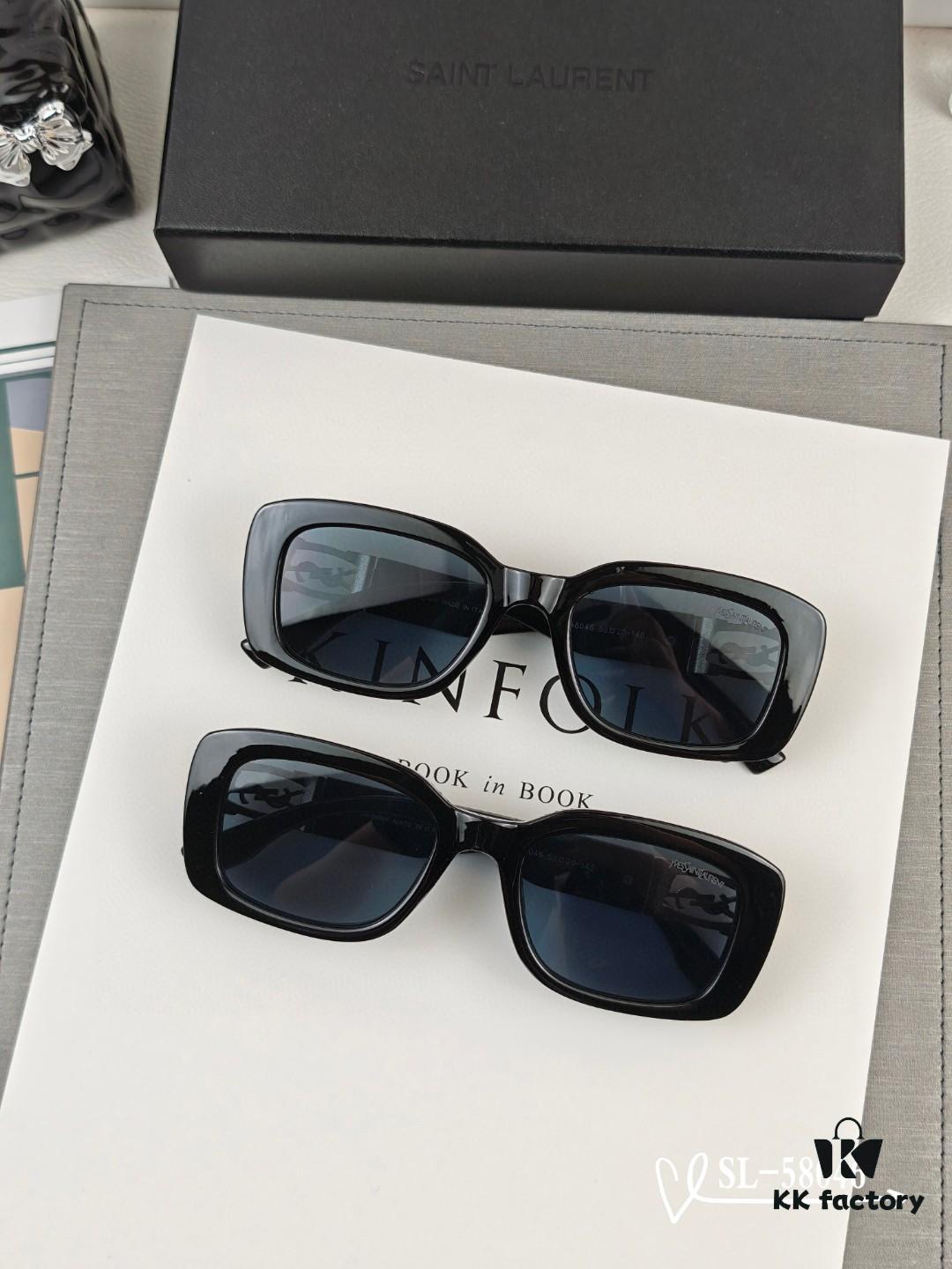 YSL Saint Laurent Sunglasses with Polaroid HD Lenses, TR90 Frame, Lightweight and Comfortable, Model 58046