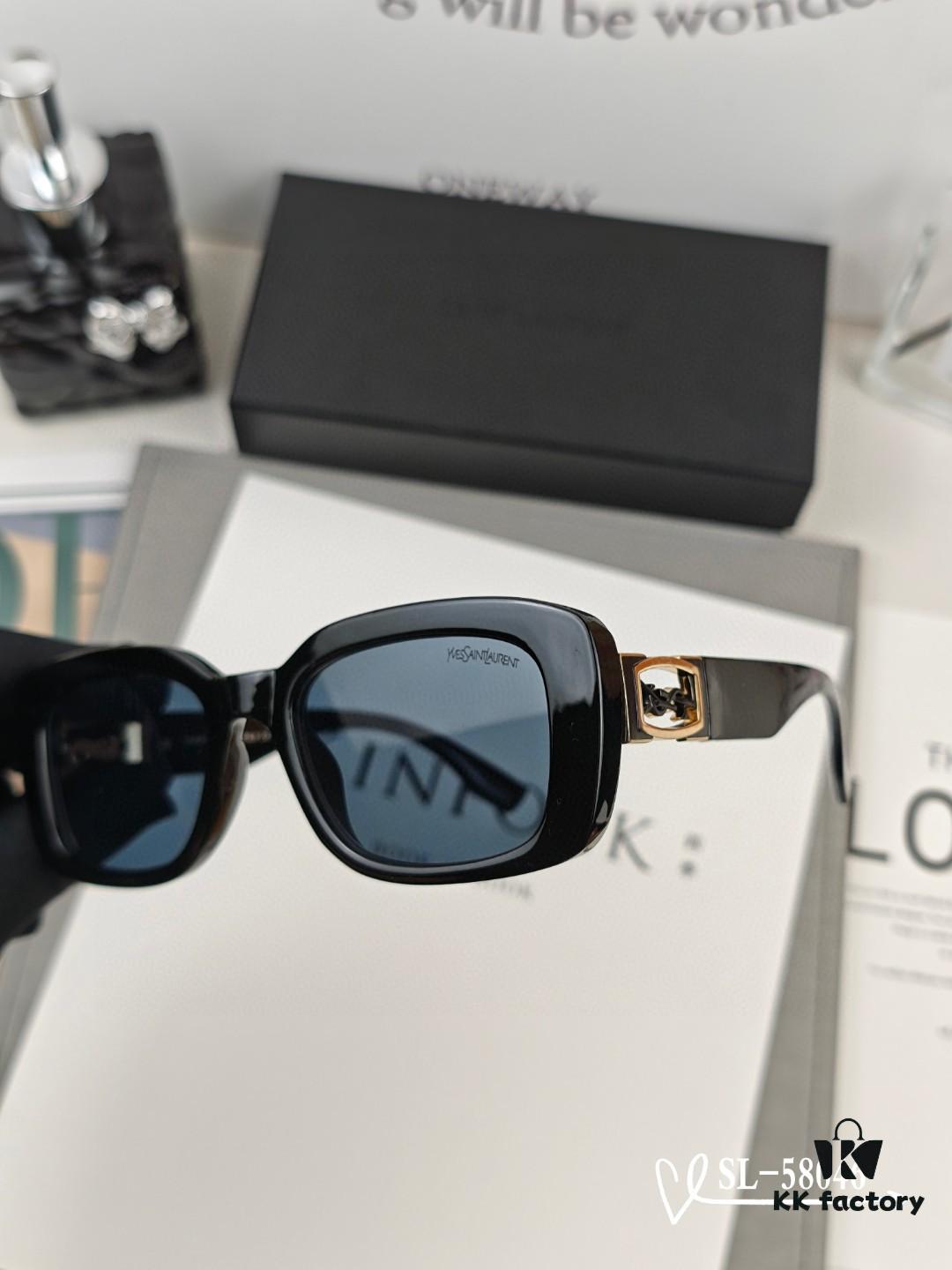 YSL Saint Laurent Sunglasses with Polaroid HD Lenses, TR90 Frame, Lightweight and Comfortable, Model 58046