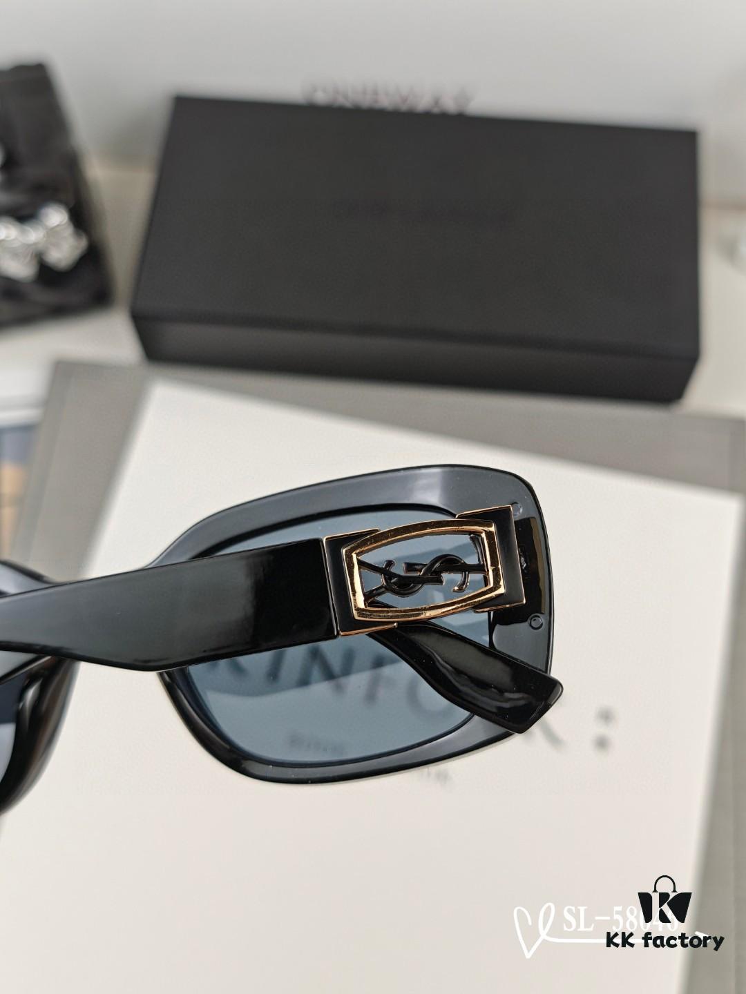 YSL Saint Laurent Sunglasses with Polaroid HD Lenses, TR90 Frame, Lightweight and Comfortable, Model 58046