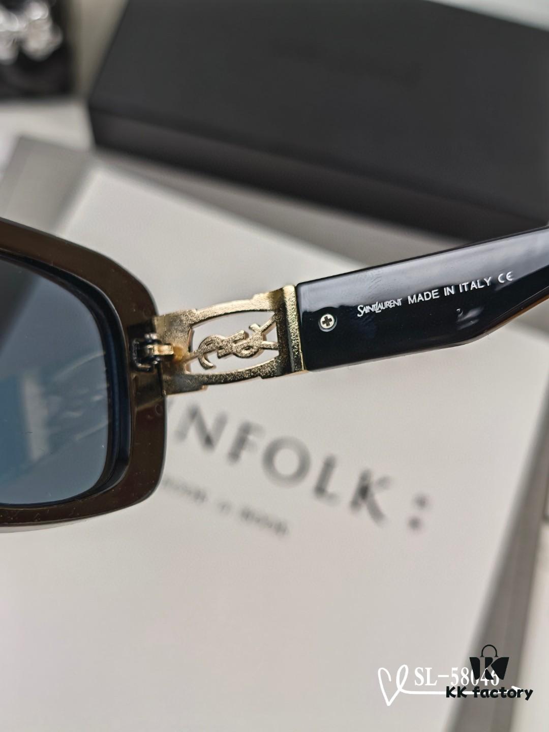 YSL Saint Laurent Sunglasses with Polaroid HD Lenses, TR90 Frame Lightweight and Comfortable, Size 57-16-148, Stylish UV Protection Sun Glasses for Travel and Driving