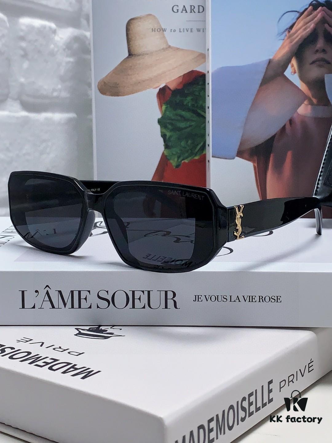 YSL Saint Laurent Women's Cat-Eye Fashion Sports Blue Light Blocking Sunglasses