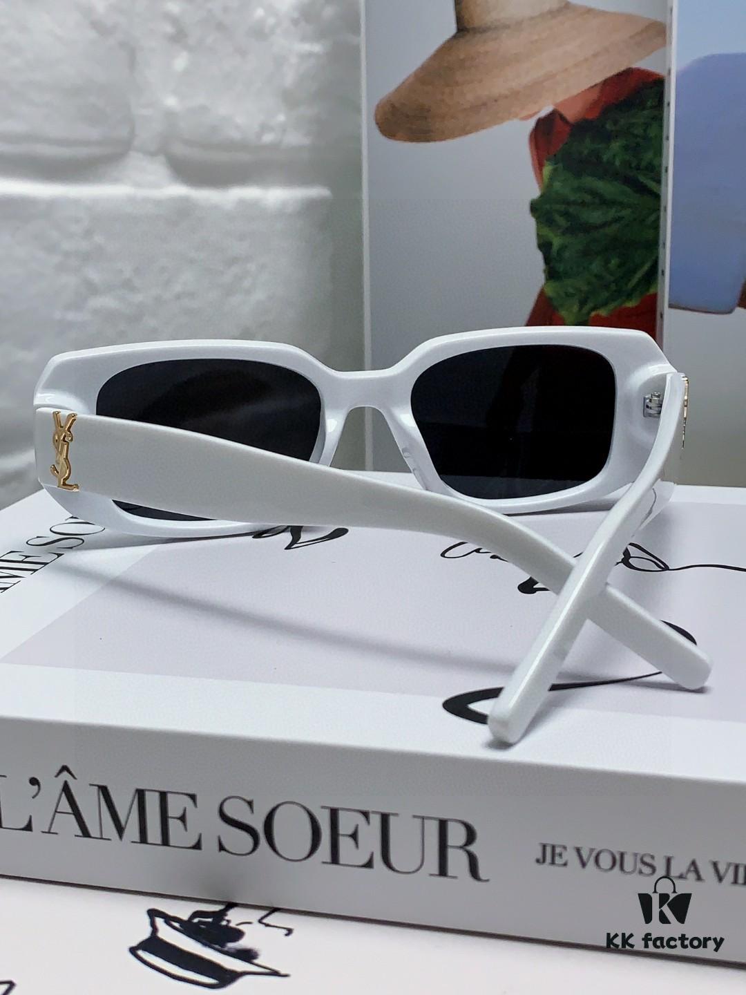 YSL Saint Laurent Women's Cat-Eye Fashion Sports Blue Light Blocking Sunglasses