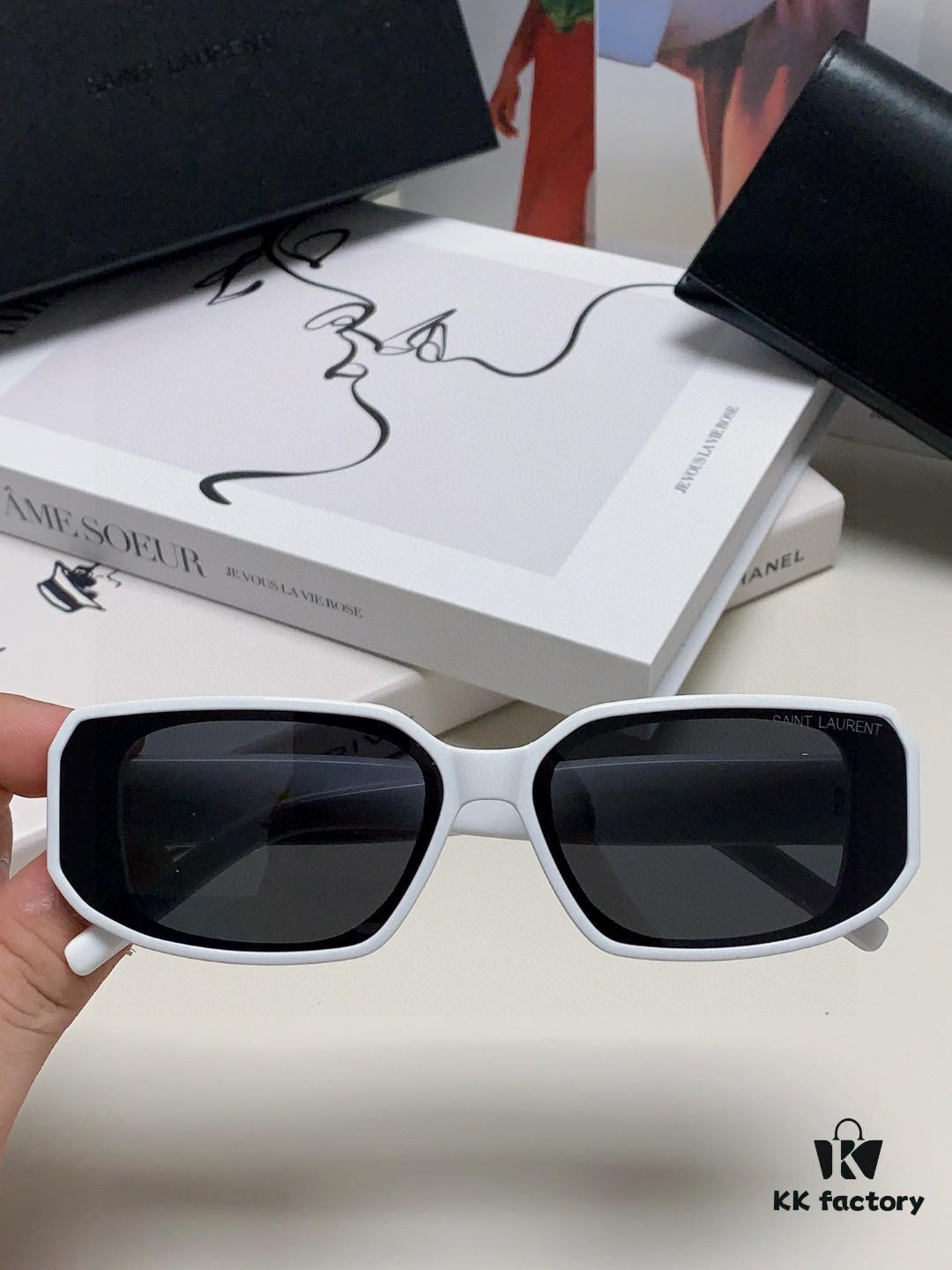 YSL Saint Laurent Women's Cat-Eye Fashion Sports Blue Light Blocking Sunglasses