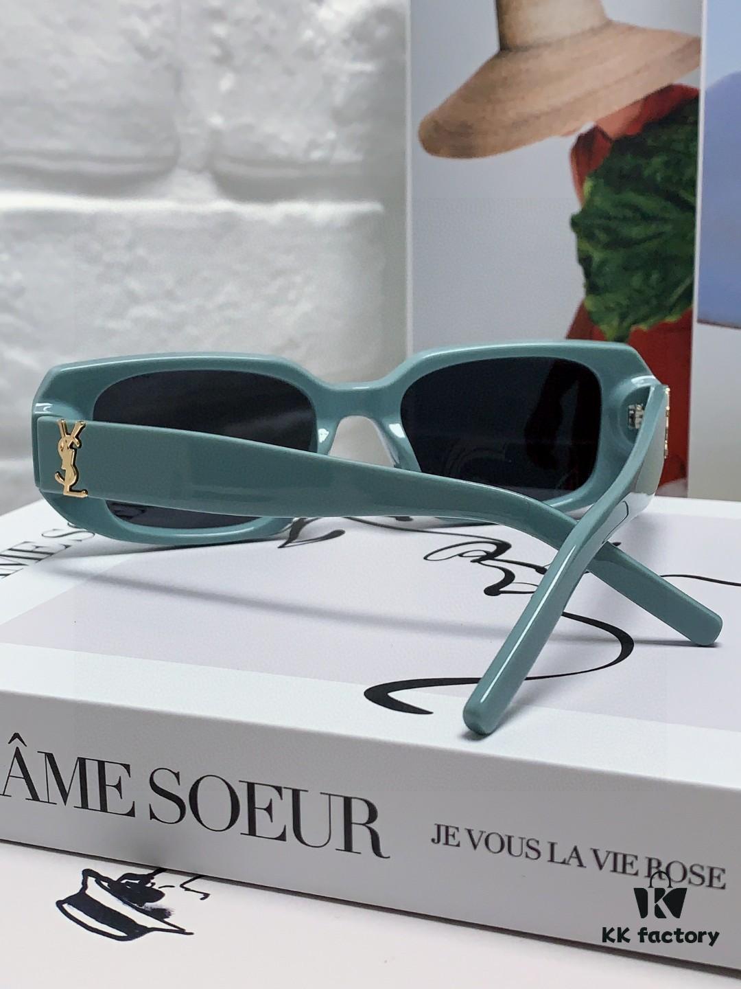 YSL / Saint Laurent Women's Cat-Eye Fashion Sports Blue Light Blocking Sunglasses