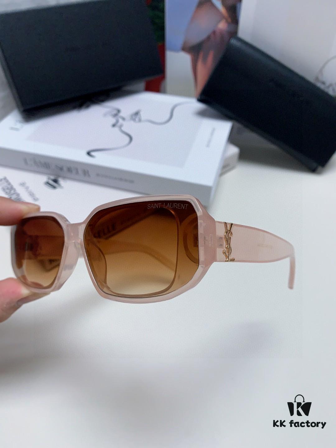 YSL Saint Laurent Women's Cat-Eye Fashion Sports Blue Light Blocking Sunglasses