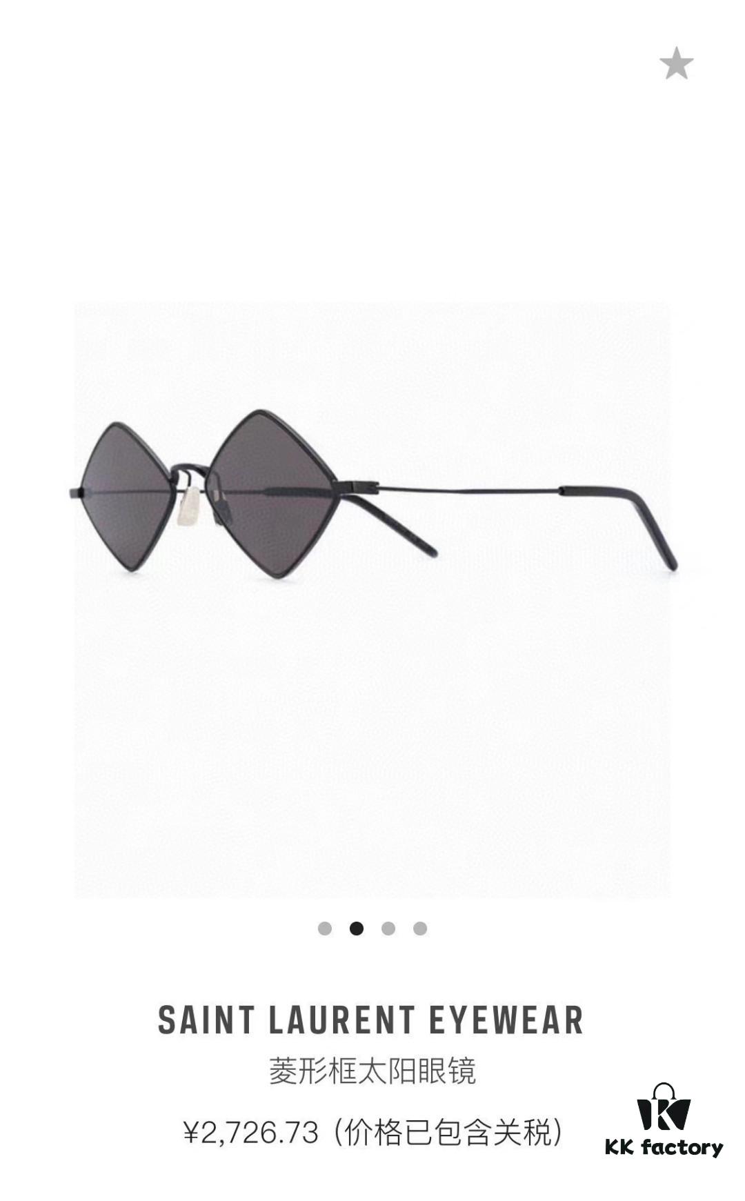 YSL Saint Laurent Polygonal Lightweight Alloy Thin Frame Sunglasses for Women, Novelty Design Spring and Summer New Arrival