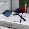 YSL Saint Laurent Polygonal Lightweight Alloy Thin Frame Sunglasses for Women, Novelty Design Spring and Summer New Arrival