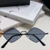 YSL Saint Laurent Polygonal Lightweight Alloy Thin Frame Sunglasses for Women, Novelty Design Spring and Summer New Arrival