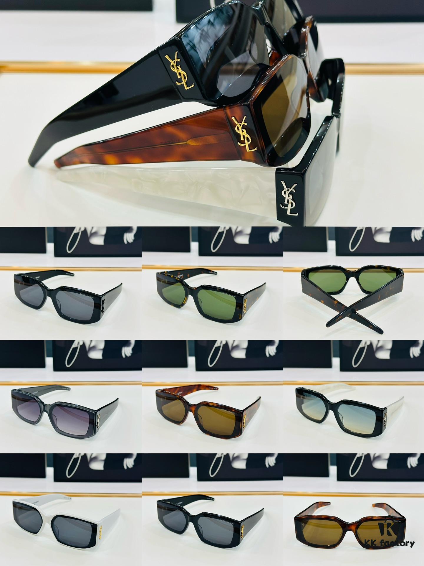 Trendy Best-Selling YSL SL8192 Size: 66 □ 13-135 Plastic Frame Design Cute and Sweet with Excellent Quality Sunglasses Eyewear