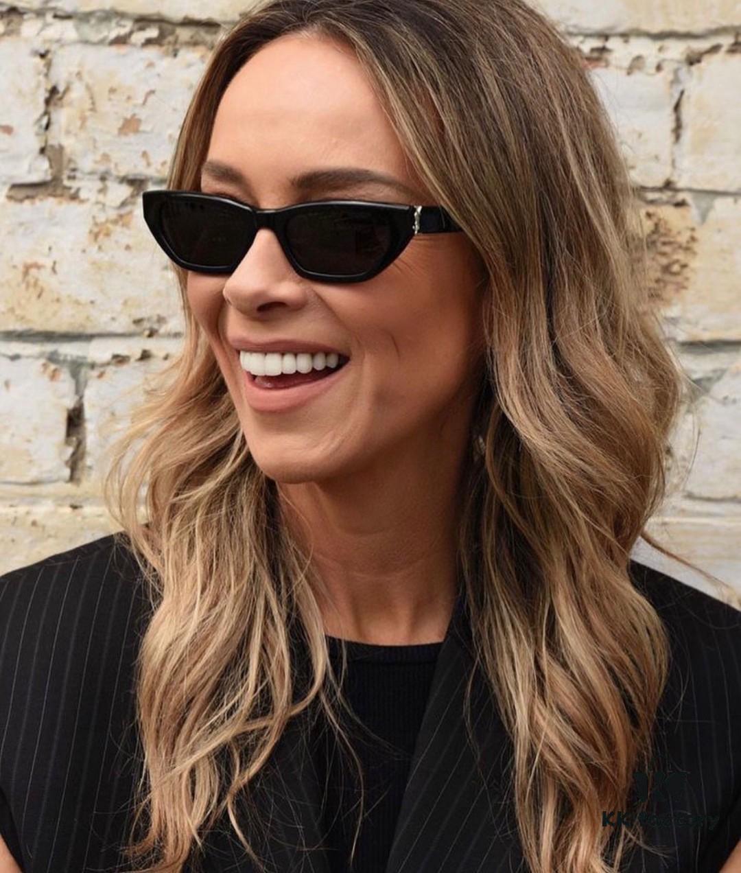 YSL Saint Laurent 2024 New Cat-Eye Sunglasses for Women, High-End UV Protection Polarized Sun Glasses, Trendsetting Influencer Favorite Women's Eyewear