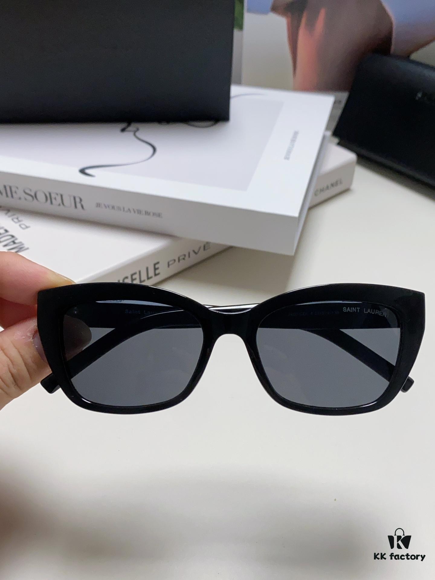 YSL Saint Laurent 2024 New Cat-Eye Sunglasses for Women, High-End UV Protection Polarized Sun Glasses, Trendsetting Influencer Favorite Women's Eyewear