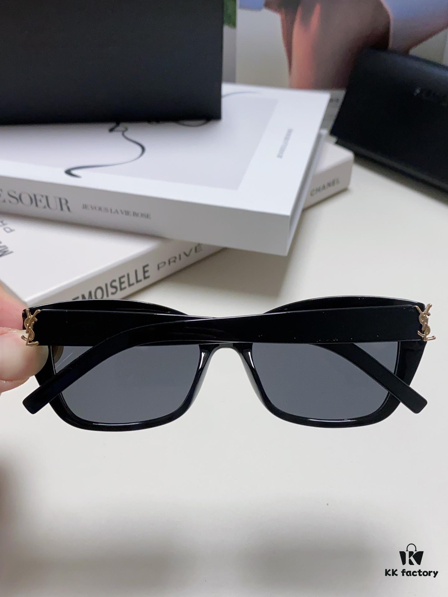 YSL Saint Laurent 2024 New Cat-Eye Sunglasses for Women, High-End UV Protection Polarized Sun Glasses, Trendsetting Influencer Favorite Women's Eyewear