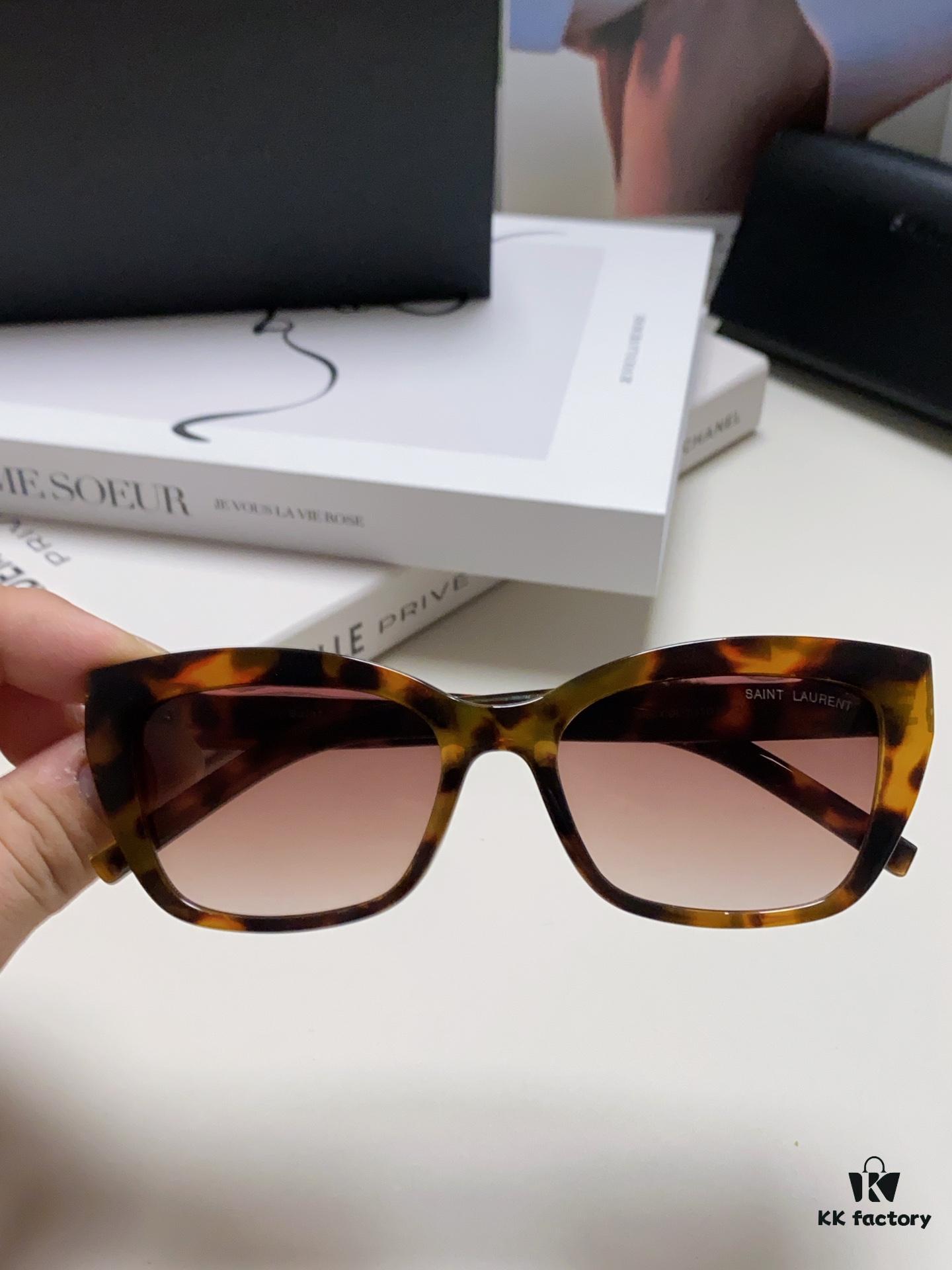 YSL Saint Laurent 2024 New Cat-Eye Sunglasses for Women, High-End UV Protection Polarized Sun Glasses, Influencer-Favorite Women's Sunglasses