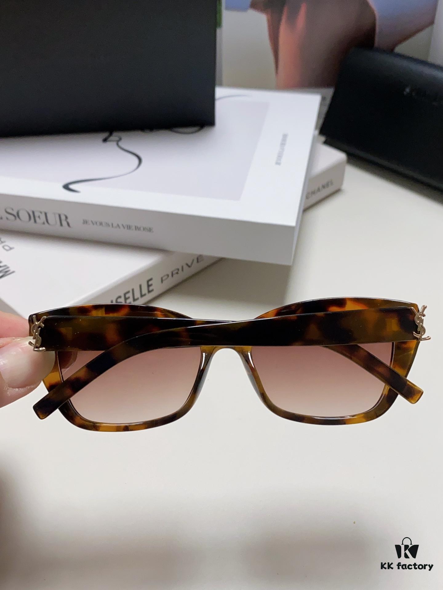 YSL Saint Laurent 2024 New Cat-Eye Sunglasses for Women, High-End UV Protection Polarized Sun Glasses, Influencer-Favorite Women's Sunglasses